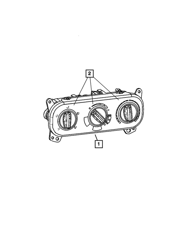 « 55111878AE – Air Conditioning &amp; Heater : Chauffage Commande pour Mopar Image »