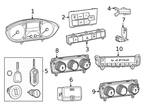 Shroud, Switches & Levers for 2023 Ram ProMaster 3500 #1