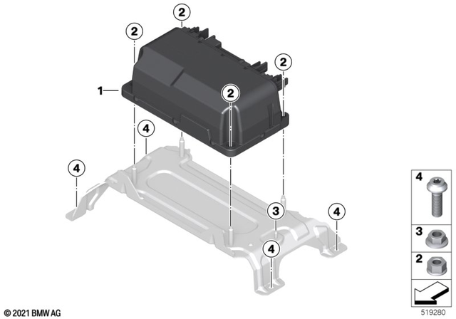 61278857381 - : Safety Box High-Voltage Battery for BMW-Motorrad Image