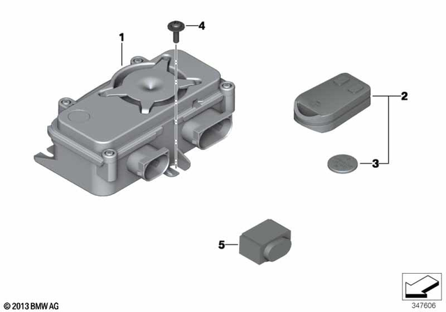 65757675463 - Audio, Navigation, Information Systems: Remote Control - 315 Mhz Japan for BMW-Motorrad Image