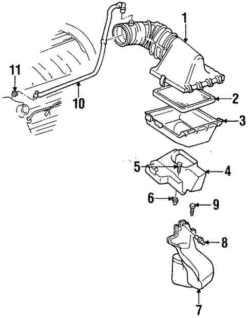 Air Intake for 1995 Cadillac DeVille #0