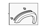 756110C901 - Body: Wheel Flare for Toyota: Sequoia, Tundra Image