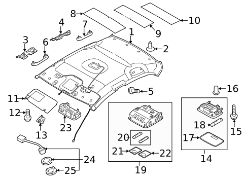 Interior Trim - Roof for 2013 Kia Forte #2