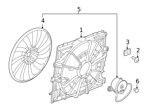 Cooling Fan, Clutch & Motor for 2018 Cadillac CT6 #0