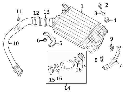 Intercooler for 2014 Subaru Forester #0