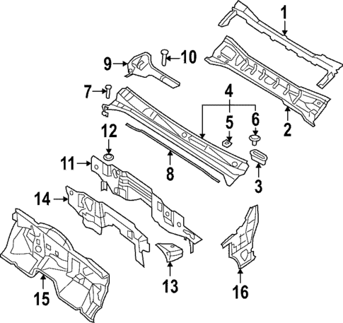 Cowl for 2022 Nissan Frontier #0