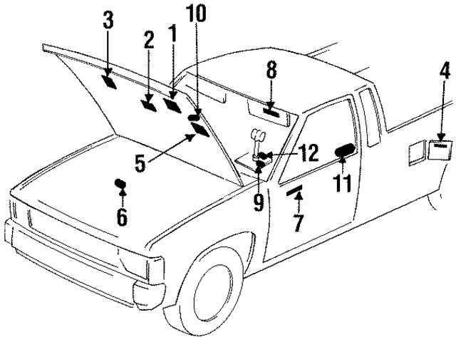 1480503G05 - : Emission Label for Nissan Image