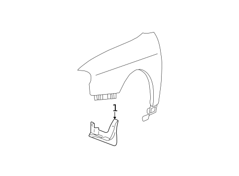Exterior Trim - Fender for 1999 Hyundai Sonata #0