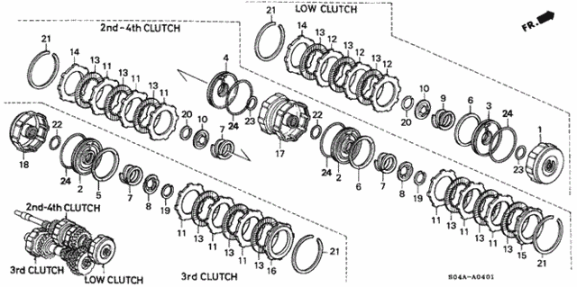 AT Clutch (Suzuka) for 2000 Honda Civic #0