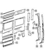 68009152AA - Body Sheet Metal Except Doors: Body Side Panel for Mopar Image