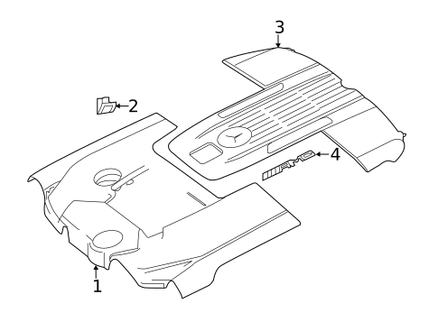 Engine Appearance Cover for 2014 Mercedes-Benz SL65 AMG #0