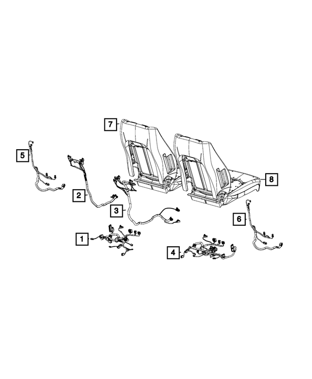 68402401AC - : Seat Cushion Wiring for Mopar Image