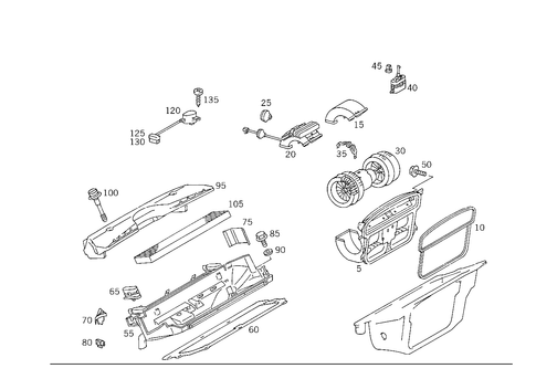 Blower and Water Baffle for 1997 Mercedes-Benz SL320 #0