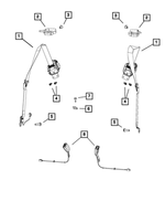 5029290AA - Interior Trim: Child Tether Anchor Plate for Mopar Image