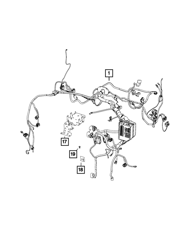 68266169AA - Electrical: Headlamp To Dash Wiring for Mopar Image