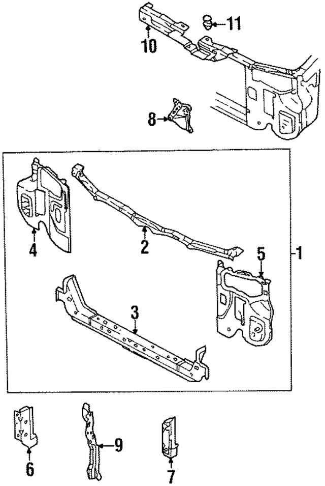 K24A53100A - : Radiator Support for Kia Image