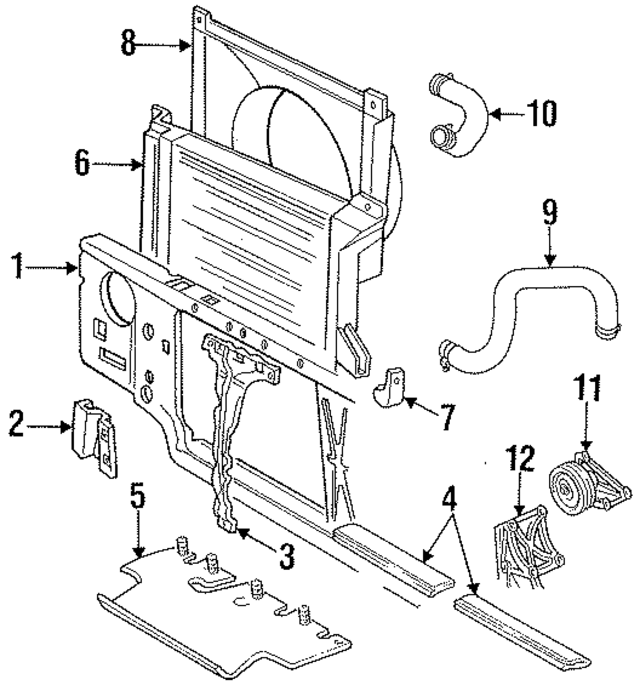 F2TZ8005KA - Cooling System: Radiator for Ford: Bronco, F-150, F-250, F-250 HD, F-350, F-Super Duty Image