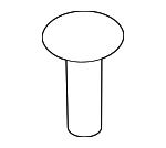 1416003133 - Body: Bumper Cover Rivet for Kia Image