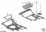 51168050682 - : Trim For Cup-Holder In Leather for BMW Image