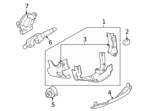 Shroud, Switches & Levers for 2008 INFINITI G35 #0