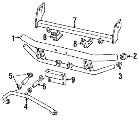 Rear Brush Guard for 1991 GMC Syclone #0