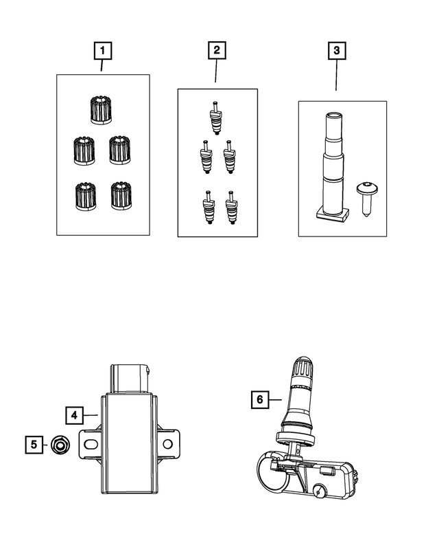 68193587AC - Wheels: Valve Stem Kit for Mopar Image image