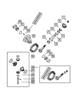6036150AA - Front Suspension &amp; Drive: Hex Nut for Mopar Image
