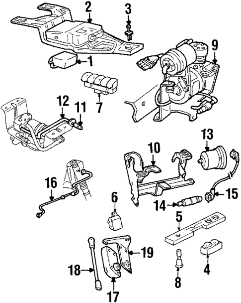 Ride Control Components for 1994 Pontiac Bonneville #0