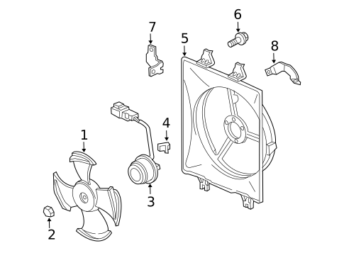 Condenser, Compressor & Lines for 2007 Honda Pilot #1