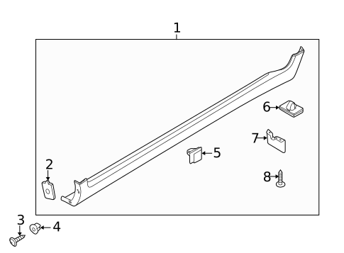 Exterior Trim - Pillars for 2012 Kia Sportage #0