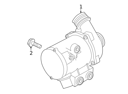 Water Pump for 2018 BMW X6 #0