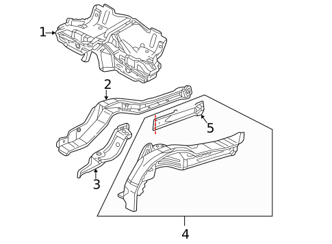 Rear Floor & Rails for 2003 Porsche 911 #0