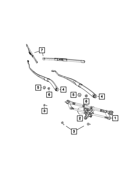 Wiper and Washer System for 2017 Jeep Compass #0