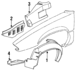 10273155 - Body: Fender Liner for Pontiac: Grand Prix Image