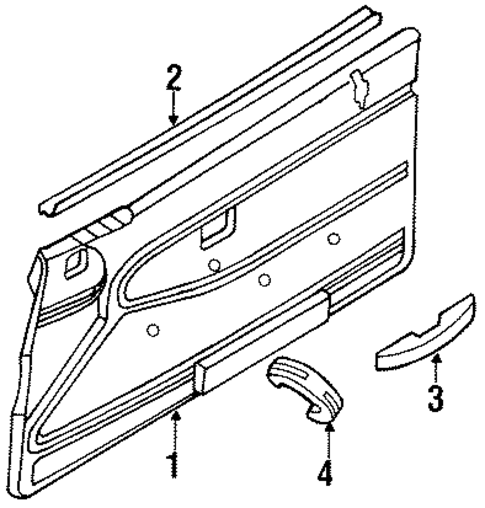 Interior Trim - Door for 1985 Nissan 200SX #0