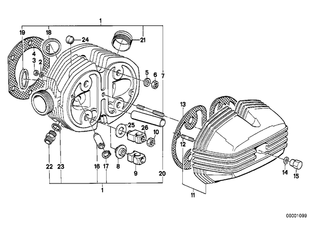 11121338715 - : Cylinder Head Gasket Asbestos-Free for BMW-Motorrad Image