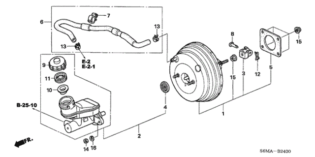 Brake Master Cylinder  - Master Power for 2006 Acura RSX #0