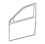 1K3831301AB - Body: Door Frame Assembly for Volkswagen: Golf, GTI, R32, Rabbit Image