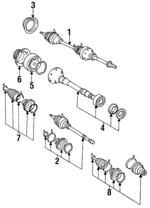4340917010 - Front Drive Axle: Tripot Joint Kit for Toyota Image image