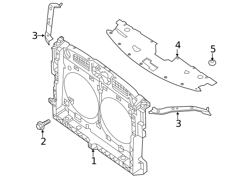 Radiator Support for 2017 Nissan Pathfinder #0