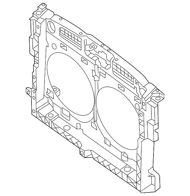 Genuine Radiator Support - 62500-3JA0B | NissanParts.cc | Nissan