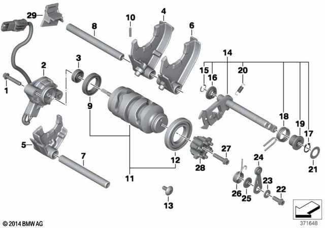 11117706514 - Manual Transmission: Hexagon Bolt with Inside Torx - M6X30-8.8 for BMW-Motorrad Image