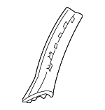 20369029257E71 - Body: Windshield Pillar Trim for Mercedes-Benz Image