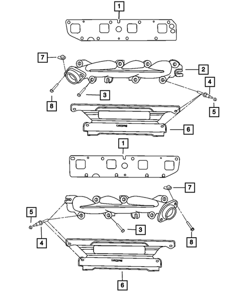Manifolds and Vacuum Fittings for 2008 Dodge Ram 2500 #0