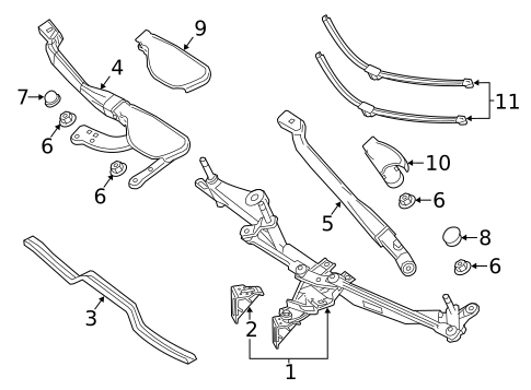Wipers for 2020 Mercedes-Benz SL 550 #0