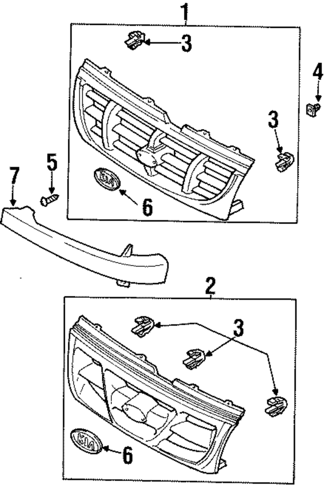 K08A50710DXX - : Grille Assembly for Kia Image