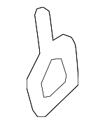 51237008756 - : Hood Latch Striker Plate for Mini: Cooper, Cooper Countryman, Cooper Paceman Image