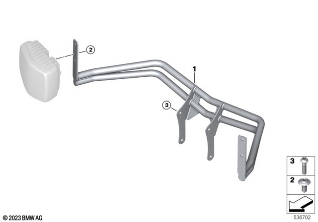 18518531936 - Lights: Body Screw without Shoulder - M5X12-A2-70 for BMW-Motorrad Image