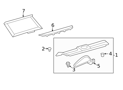 Interior Trim - Rear Body for 2017 Lexus LS460 #1