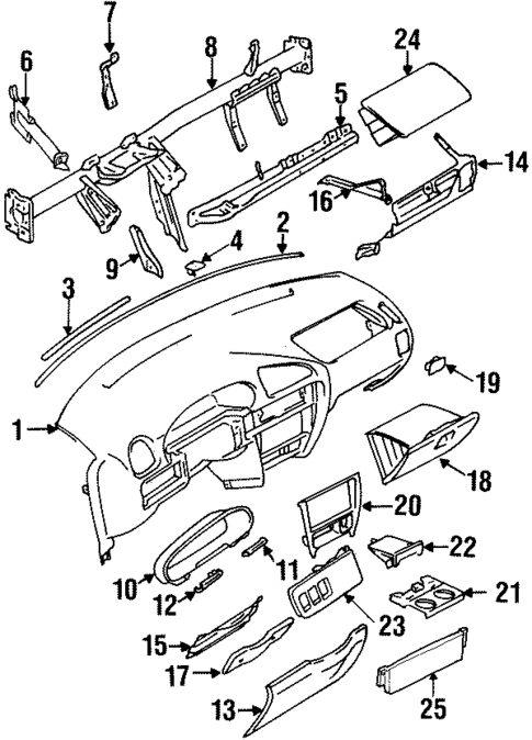 Instrument Panel for 1999 Suzuki Swift #0